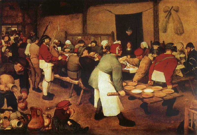 Pieter Bruegel Farmer wedding Norge oil painting art